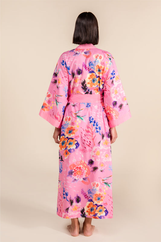 CHERRY BLOSSOM COTTON ROBE